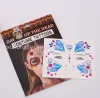 Halloween party: Terrifying, bloody scars, tattoo stickers, knife scars, male and female simulation of bleeding, fake injuries, funny paper stickers details Picture